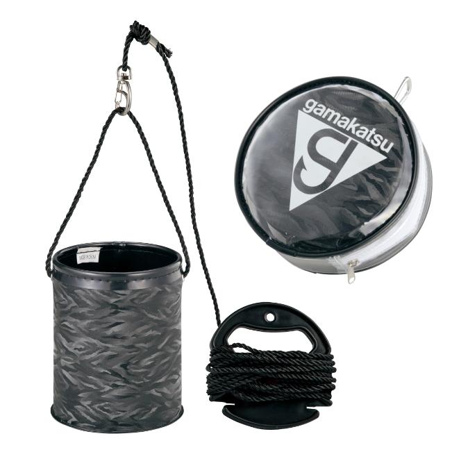 Gamakatsu（がまかつ） ポータブル水汲みバケツ GM-2461 ブラック