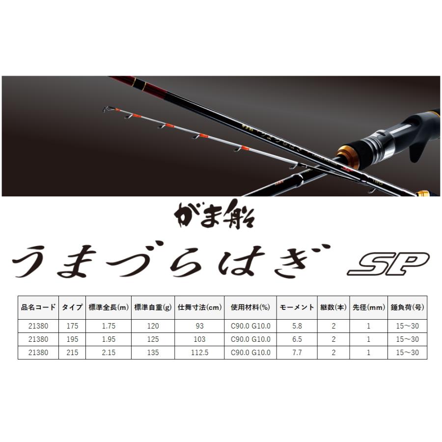 がまかつ がま船 うまづらはぎ SP 195 / 船竿｜fishing-tsuribitokan｜02