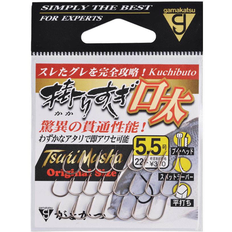 釣武者×がまかつ 掛りすぎ口太 茶 5.5号 / グレ針 メール便可 釣武者×がまかつ 掛りすぎ口太 茶 5.5号 / グレ針 メール便可