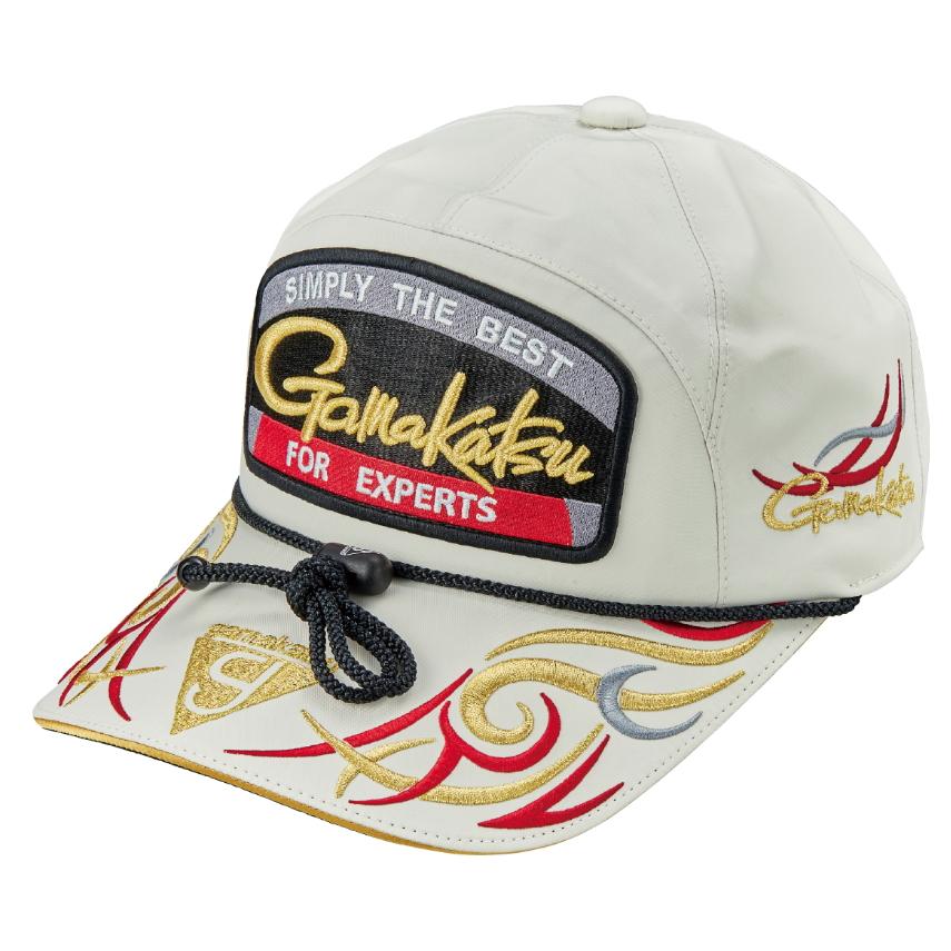 がまかつ フィッシングキャップ(ワッペン) GM-9112 ホワイト×レッド LLサイズ / 帽子 gamakatsu Gamakatsu（がまかつ） フィッシングキャップ(ワッペン) GM-9112