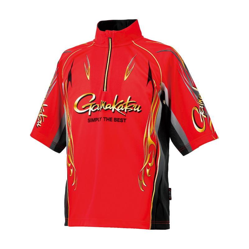 がまかつ　2wayプリントジップシャツ　Mサイズ　美品 Gamakatsu（がまかつ） 2WAYプリントジップシャツ(半袖) GM-3815