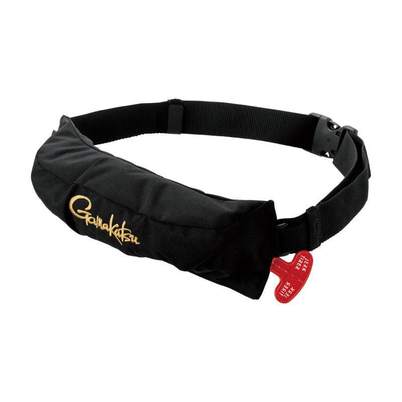 がまかつ コンパクトエアフローター GM-6006 ブラック/ゴールド フリーサイズ / 救命具 gamakatsu Gamakatsu（がまかつ） コンパクトエアフローター GM-6006 ブラック