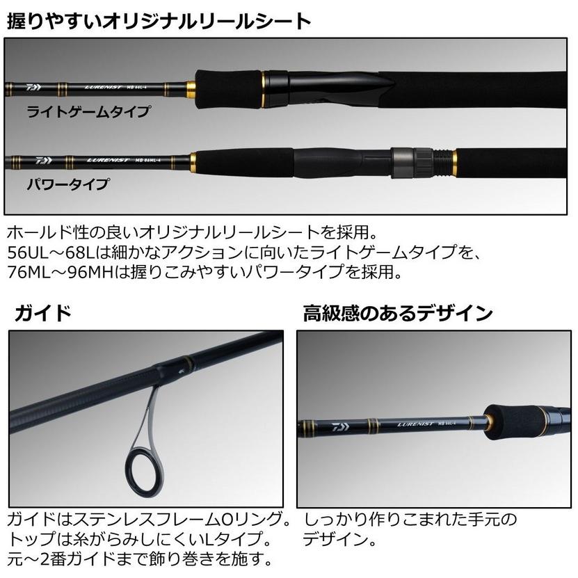 DAIWA（ダイワ） ルアーロッド ルアーニスト モバイル 96MH-4パワー 