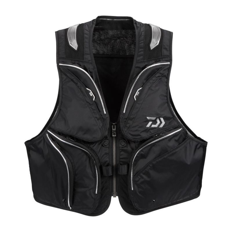DAIWA（ダイワ） ショートフィッシングベスト DV-3025 ブラック L