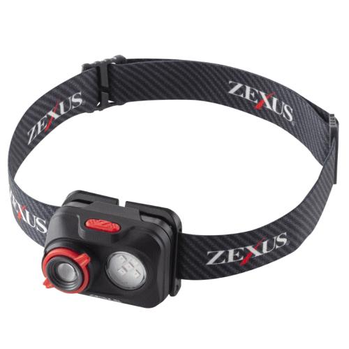ZEXUS ヘッドライト　ZX-195 USB充電式 ZR-01+ セット 冨士灯器 ゼクサス LED ヘッドライト ZX-195｜ヘッドランプ｜つり具