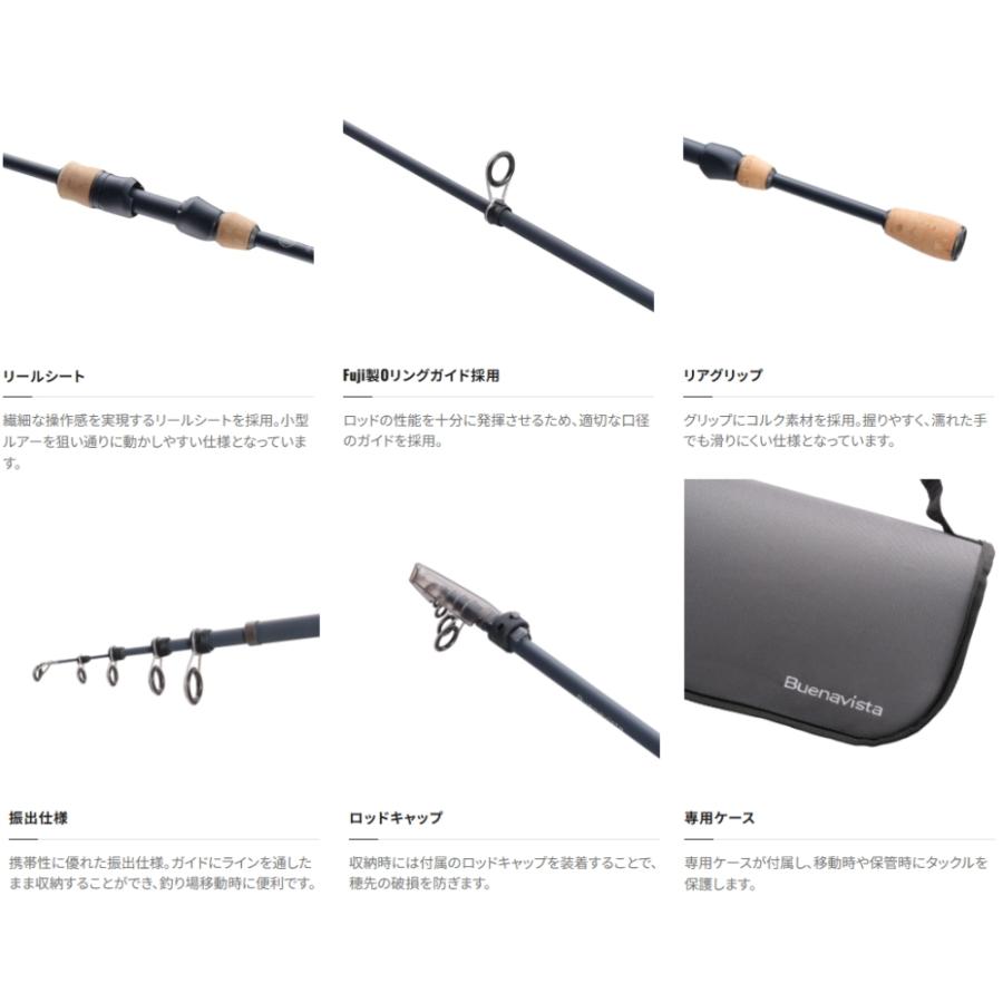 シマノ 22ブエナビスタコンボ S60ML GRAY / ライン付きリール＆ロッドセット / shimano｜fishing-tsuribitokan｜02