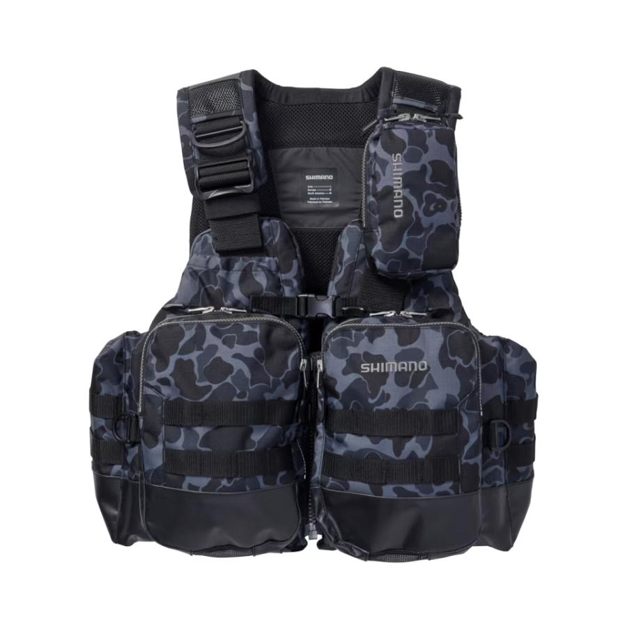 re★シマノ アクトゲームベスト VF-274W シマノ（SHIMANO） アクトゲームベスト VF-274W ブラックダックカモ L