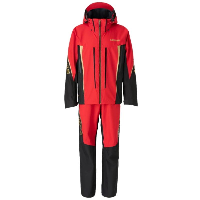 シマノ ネクサス ゴアテックス レインスーツ EX RA-101V レッド 2XL 