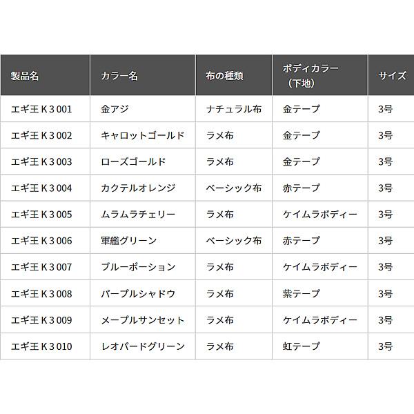 ヤマシタ エギ王K 3.0号 その1 (エギング エギ egi 餌木) ゆうパケット