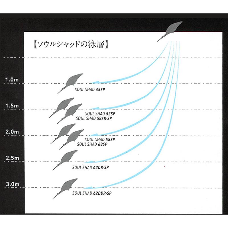 ジャッカル ソウルシャッド 想流シャッド 58SP その2 (ブラックバスルアー) ゆうパケット可｜fishing-you｜05