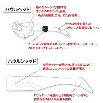 DUO デュオ ビーチウォーカー ハウルシャッド 4in (3-3/4) (ソルトワーム マゴチ ヒラメ) ゆうパケット可|フィッシング遊web店|01