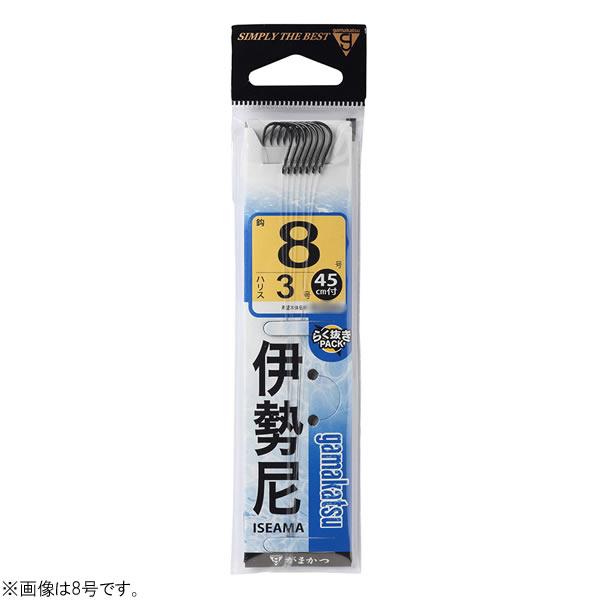 がまかつ がまはえ 45中調 Gamakatsu（がまかつ） 伊勢尼 糸付45cm 黒 11206 (海水その他糸付針