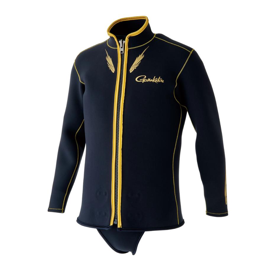 がまかつ CRジャケット 2mm厚 ブラック GM5823 (ウェットウェーディングギア 鮎釣り)【送料無料】 がまかつ CRジャケット 2mm厚 ブラック GM5823 (ウェット