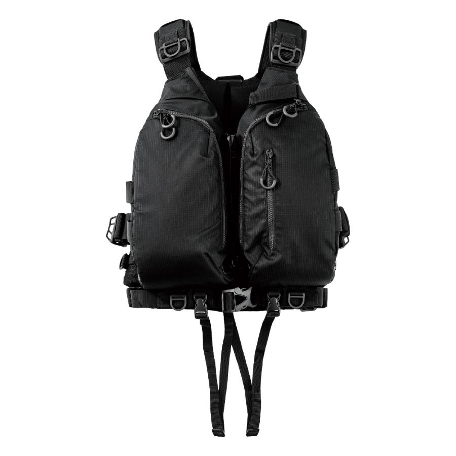 がまかつ マルチトレックPFD ブラック LE915 (ライフジャケット 大人用 フローティングベスト 釣り)【送料無料】 がまかつ マルチトレックPFD ブラック LE915 (ライフジャケット 大人用