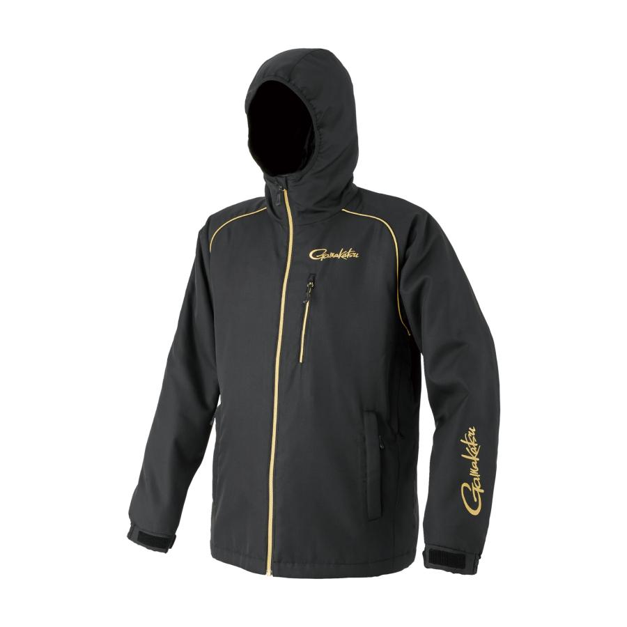 がまかつ コアサーモフーディ ブラック×ゴールド GM3796 (防寒着 防寒