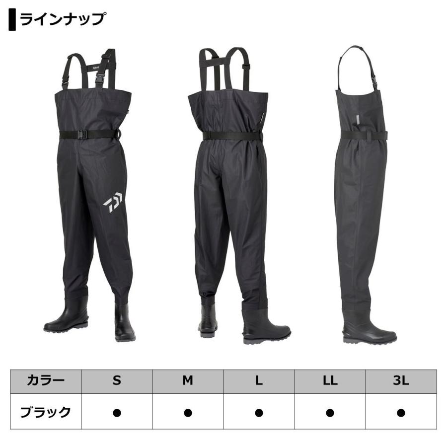 ダイワ DAIWAブレスラジアルウェーダーネオ ブラック RW-4350B-NE 先丸 (透湿防水ウェーダー 釣り)【送料無料】|フィッシング遊web店|04