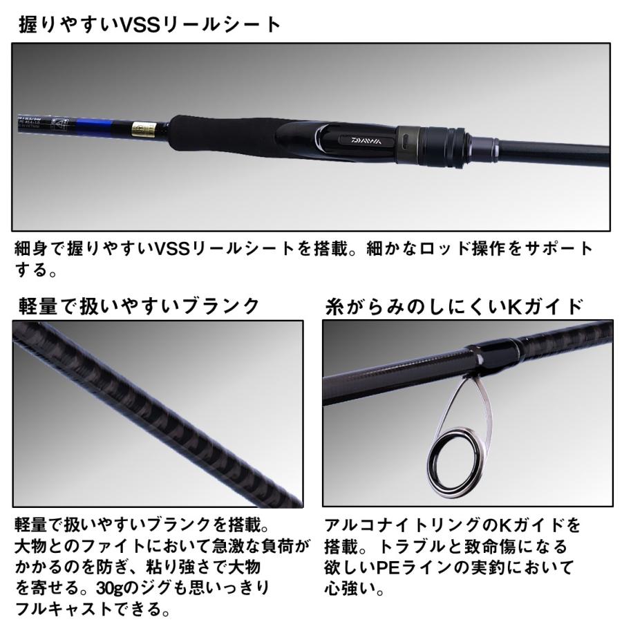 ダイワ ドラッガー X SLSJ 93M-S (Daiwa ショアジギング ロッド 竿 釣り 2ピース)(大型商品A)｜fishing-you｜04