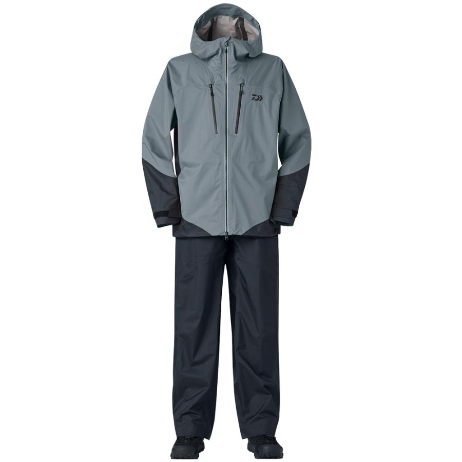 ダイワ レインマックス アングラーズライトレインスーツ ガンメタル DR-3025 (レインウェア レインスーツ 上下セット)【送料無料】 ダイワ レインマックス アングラーズライトレインスーツ ガンメタル DR