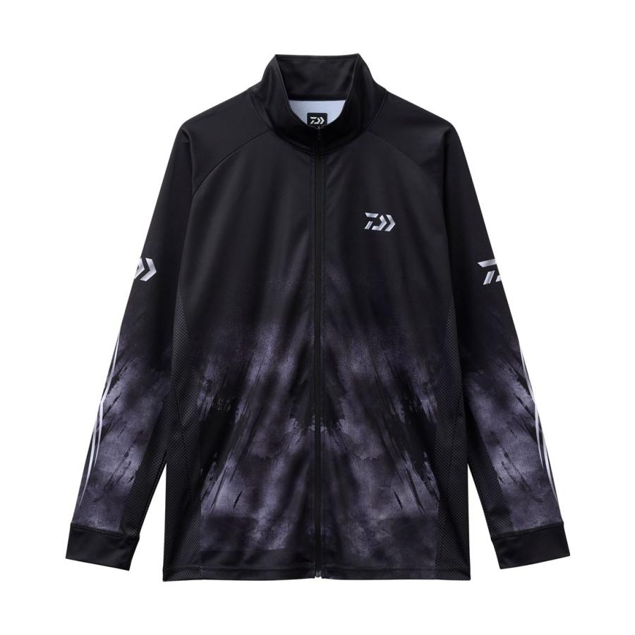 ダイワ エキスパートライトジップシャツ ブラック DE-7725 (フィッシングシャツ 長袖Tシャツ) ダイワ エキスパートライトジップシャツ ブラック DE-7725