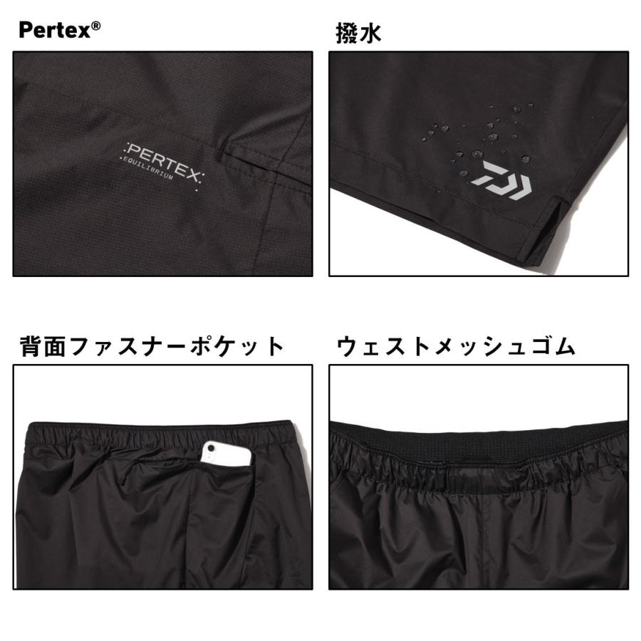 ダイワ パーテックスライトショートパンツ ブラック DP-5126