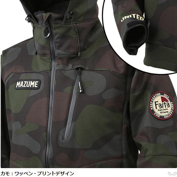mazume(マズメ) mzウインドカットジャケット カモ MZFW-727 (防寒着 防寒ジャケット 釣り)の画像