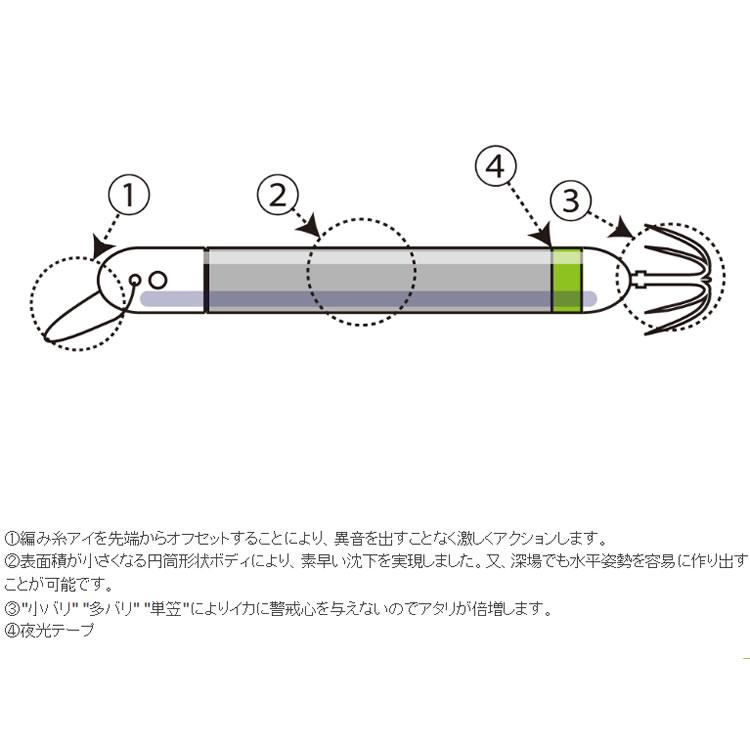 一誠 (イッセイ) issei 海太郎ヌケガケスッテ 25号 その1 (イカメタル スッテ 鉛スッテ) ゆうパケット可｜fishing-you｜03