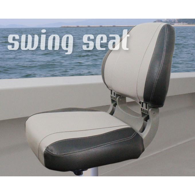 BMO JAPAN スイングシート  チャコール/グレー MA705-35 (ボート備品)【送料無料】 BMO JAPAN（ビーエムオージャパン） スイングシート チャコール/グレー