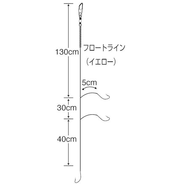 ささめ針 キス喰わせフロートライン 9 1 2 5 K 133 投げ釣り 仕掛け フィッシング遊web店 通販 Paypayモール