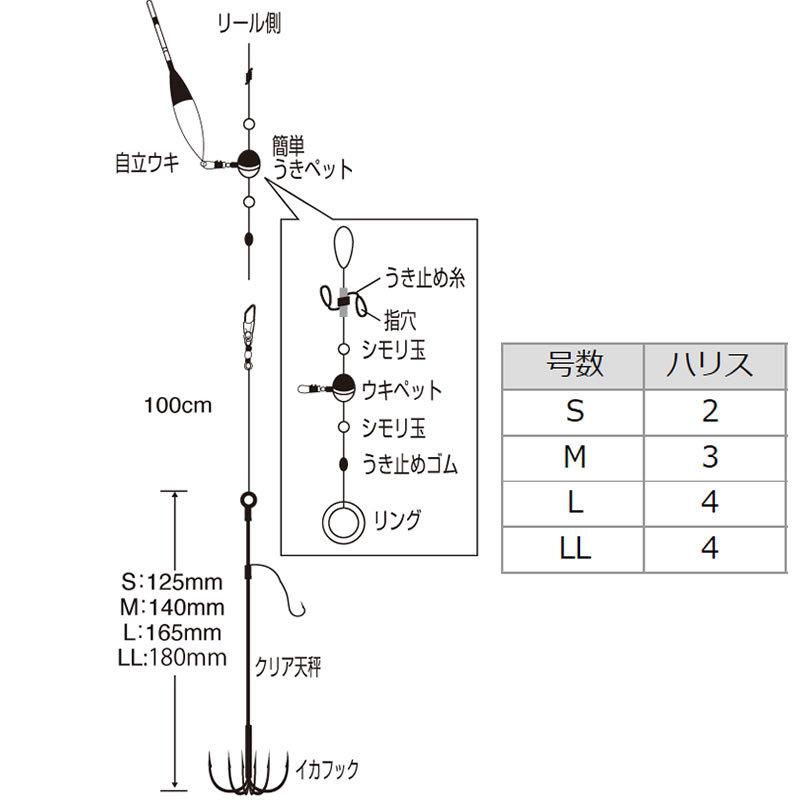 新品 送料無料 6 18 19は倍倍ストア 5 要エントリー ささめ針 アオリイカうきセット クリア天秤 I 006 ｓ ４ アオリイカ 仕掛け イカのウキ釣りに最適 Materialworldblog Com
