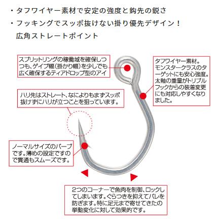 オーナー ブループラッガー S-135M (ルアーフック) ゆうパケット可｜fishing-you｜02