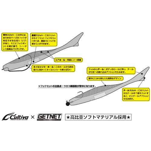 【全9色】 オーナー カルティバ ジャスターフィッシュ 3.5インチ その1 ゆうパケット可｜fishing-you｜03