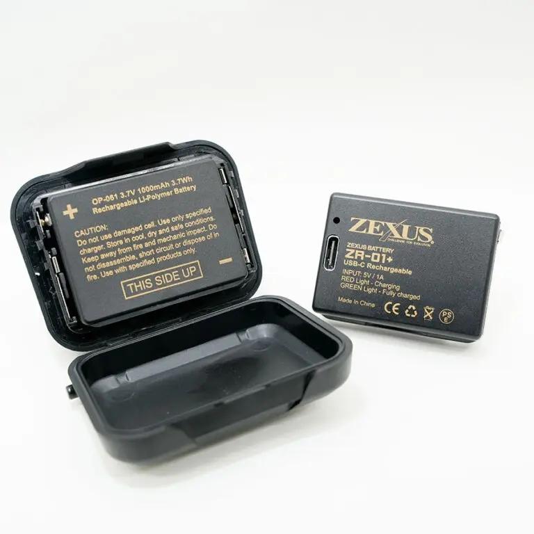 専用 冨士灯器 ZEXUS ZX-199(ZR-01充電池1000mAh+セット) (ヘッドライト