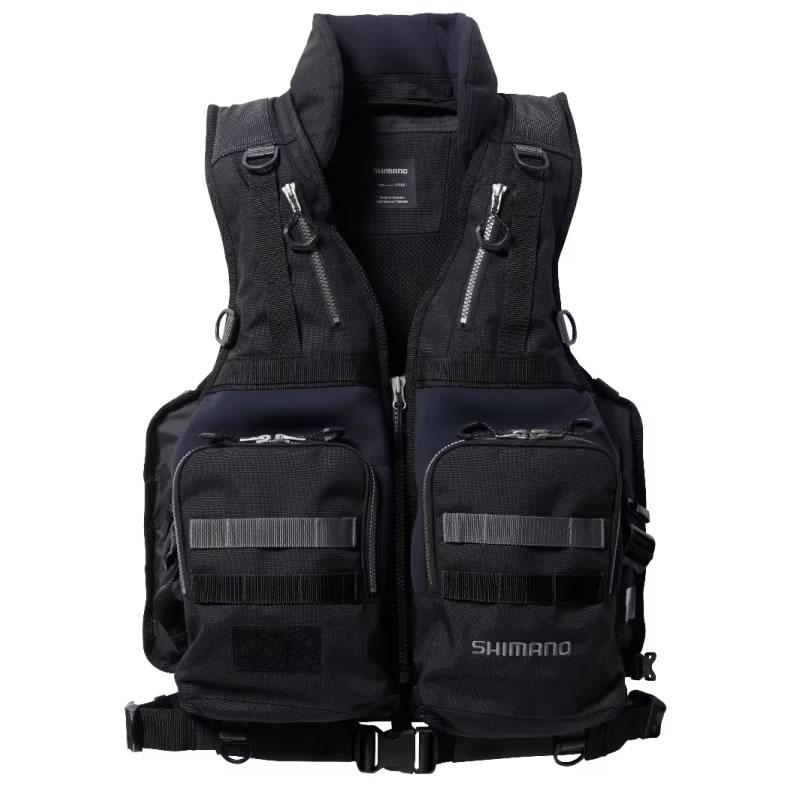 シマノ ロックショアタフベスト ブラック VF-229X (ライフジャケット 大人用 フローティングベスト 釣り)【送料無料】 シマノ ロックショアタフベスト ブラック VF-229X (ライフジャケット