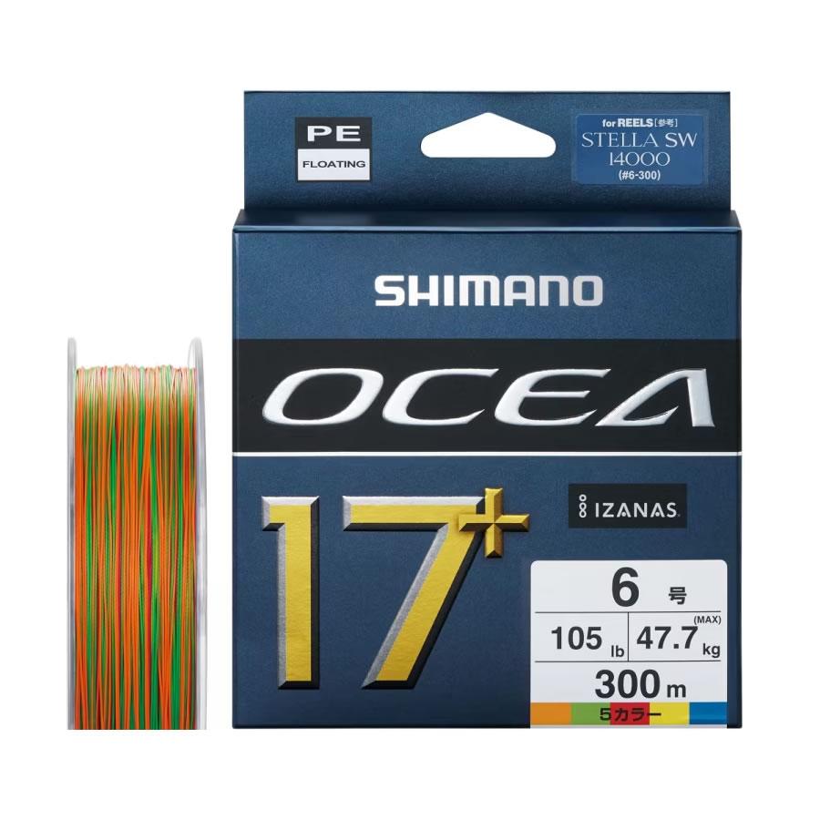 シマノ オシア17+ PE 10m×5カラー 6号 300m LD-A71Y (ソルトライン PE
