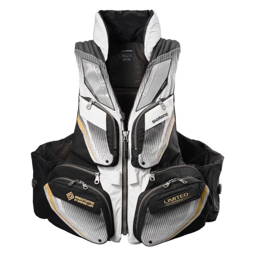シマノ フローティングベストリミテッドプロ 枕付 リミテッドホワイト VF-130Y (ライフジャケット 大人用)【送料無料】 シマノ フローティングベストリミテッドプロ 枕付 リミテッドホワイト