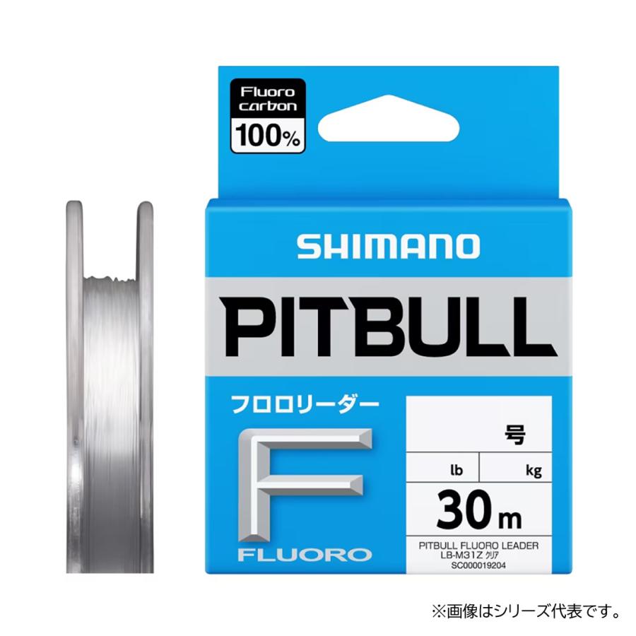 りーちろー　6 シマノ ピットブル フロロリーダー クリア 30m 6号 LB-M31Z (ショック
