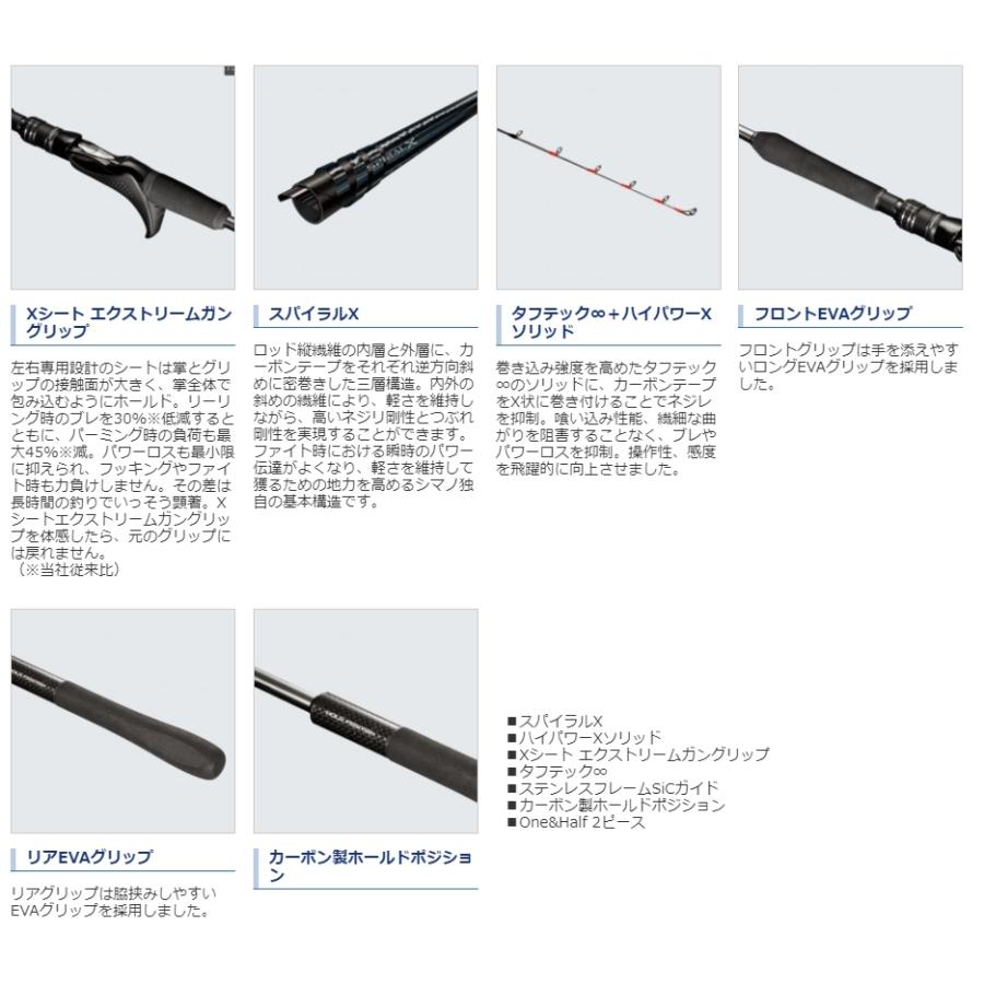 シマノ 20ミッドゲームCI4+ 64 M225/右 (船竿)(大型商品A)｜fishing-you｜02