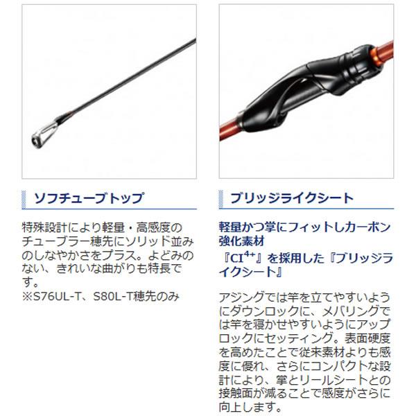 シマノ（SHIMANO） ソアレTT S76UL-T (アジングロッド)【送料無料