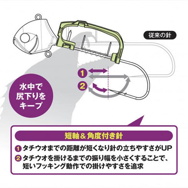 【全5色】 シマノ サーベルマスター 船テンヤβゲキハヤ 40号/M PN-VQ1U (タチウオテンヤ 太刀魚仕掛け)｜fishing-you｜04