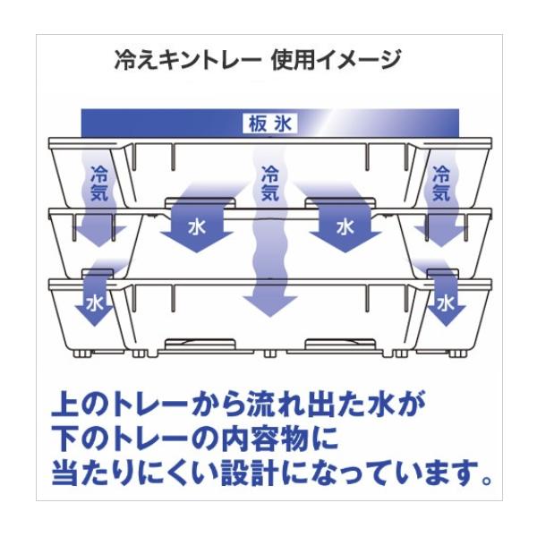 シマノ 冷えキントレー3枚セット イエローブルー・SS AC-C82R (クーラー用品 小物 イカトレイ イカトレー)_2