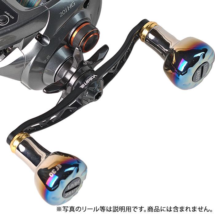 バレーヒル Valleyhill×リブレフェザー100+EF30 シマノ右用 GBK G-ブラック (リール ハンドル リール ハンドルノブ)【送料無料】 バレーヒル Valleyhill×リブレフェザー100+EF30 シマノ右用 GBK G
