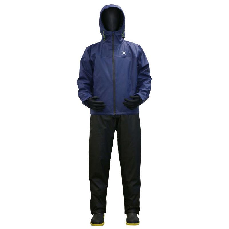 浜田商会 防水防寒ウィンター PUゲームスーツ ネイビー LWB2505 (防寒