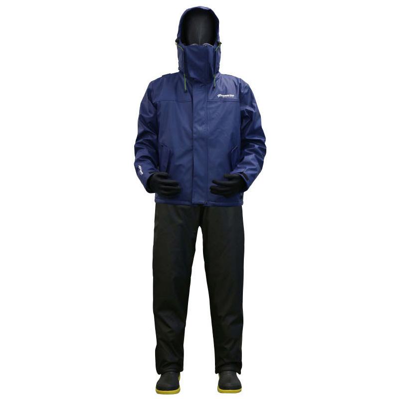 浜田商会 防水防寒ウィンター PUマリンスーツ ネイビー PWB2509 (防寒着 レインウェア 上下セット 釣り)【送料無料】 浜田商会 防水防寒ウィンター PUマリンスーツ ネイビー PWB2509 (防寒
