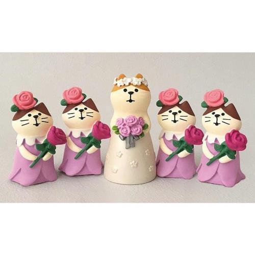 【concombre コンコンブル】ウエディングマスコットセット DECOLE concombre コンコンブル ウエディングマスコット 洋装猫