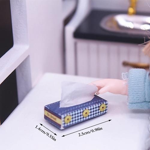 ミニチュア ティッシュボックス / メール便対応可 種類はランダムです