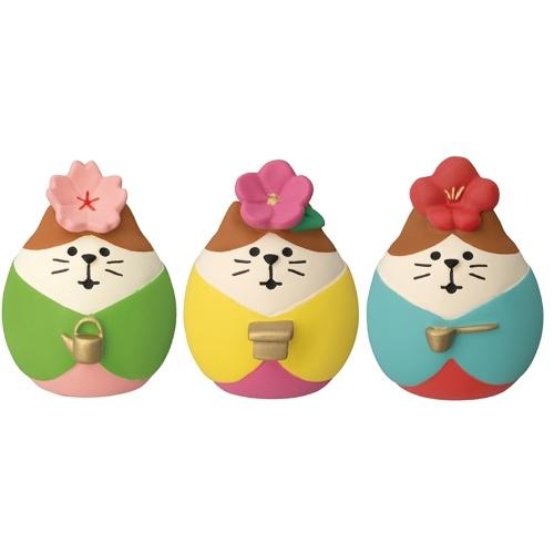 DECOLE（デコレ） concombre コンコンブル 春のお花の三にゃん官女