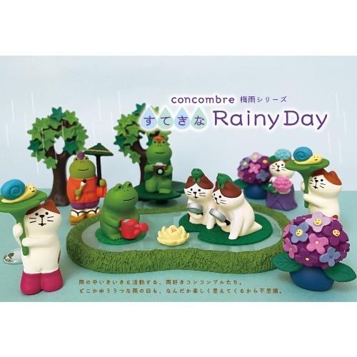 【梅雨まとめ売り】ミニチュア　concombre DECOLE（デコレ） concombre コンコンブル 雨の日カメラマンかえる