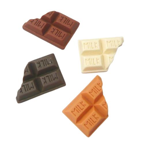 スイーツデコパーツ 板チョコ アソート10個セット 25mm×17mm 単価22円 