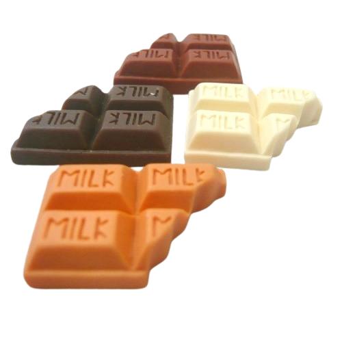 スイーツデコパーツ 板チョコ アソート10個セット 25mm×17mm 単価22円 