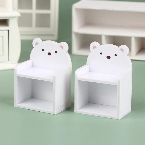 ドールハウス ミニチュア くまさん本棚 H65mm : ASOBIGOKORO FCヤフー